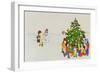Carol Singers in Front of a Christmas Tree-Christian Kaempf-Framed Premium Giclee Print