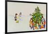 Carol Singers in Front of a Christmas Tree-Christian Kaempf-Framed Giclee Print