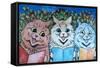 Carol Singing Cats, C.1930-Louis Wain-Framed Stretched Canvas