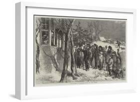 Carol-Singing in Yorkshire-Sir John Gilbert-Framed Giclee Print