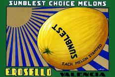 Sunblest Choice Melons-Carol-Framed Art Print