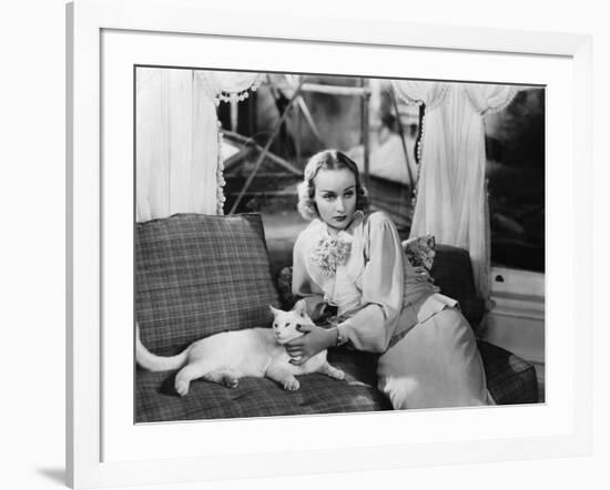 CAROLE LOMBARD (b/w photo)-null-Framed Photo