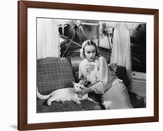 CAROLE LOMBARD (b/w photo)-null-Framed Photo