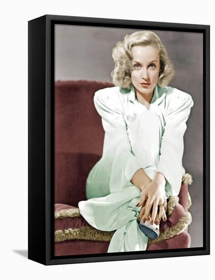 Carole Lombard, circa 1939-null-Framed Stretched Canvas