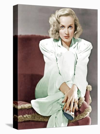 Carole Lombard, circa 1939-null-Stretched Canvas