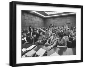 Carole Tregoff and Dr. Bernard Finch During Recess of Murder Trial-Ralph Crane-Framed Photographic Print