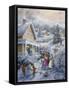 Carolers-Nicky Boehme-Framed Stretched Canvas