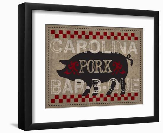 Carolina Pork BBQ-Melody Hogan-Framed Art Print