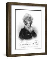 Caroline Amelia Elizabeth of Brunswick, Queen of George Iv, 19th Century-Cooper-Framed Giclee Print