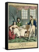 Caroline and Bergami, 1819-null-Framed Stretched Canvas