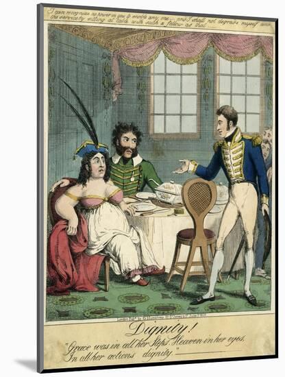 Caroline and Bergami, 1819-null-Mounted Art Print