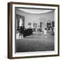 Caroline and John Jr. Dance in the Oval Office as President Kennedy Claps. 1962-null-Framed Photo