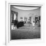 Caroline and John Jr. Dance in the Oval Office as President Kennedy Claps. 1962-null-Framed Photo