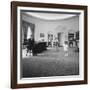 Caroline and John Jr. Dance in the Oval Office as President Kennedy Claps. 1962-null-Framed Photo