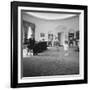 Caroline and John Jr. Dance in the Oval Office as President Kennedy Claps. 1962-null-Framed Photo