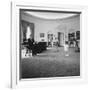 Caroline and John Jr. Dance in the Oval Office as President Kennedy Claps. 1962-null-Framed Photo