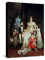 Caroline Bonaparte and Her Children-Francois Gerard-Stretched Canvas