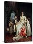 Caroline Bonaparte and Her Children-Francois Gerard-Stretched Canvas