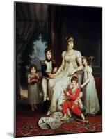 Caroline Bonaparte and Her Children-Francois Gerard-Mounted Giclee Print