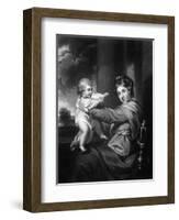 Caroline D. Marlborough-Sir Joshua Reynolds-Framed Art Print