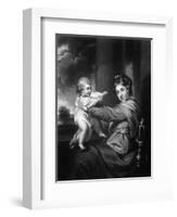 Caroline D. Marlborough-Sir Joshua Reynolds-Framed Art Print