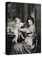 Caroline, Duchess of Marlborough and Daughter, 20th Century-Richard Houston-Stretched Canvas