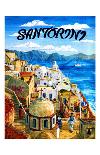 Santorini Island, Greece-Caroline Haliday-Framed Giclee Print