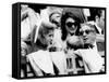 Caroline Kennedy, John F. Kennedy Jr., Jacqueline and Aristotle Onassis Watch World Series, 1969-null-Framed Stretched Canvas