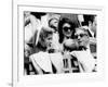 Caroline Kennedy, John F. Kennedy Jr., Jacqueline and Aristotle Onassis Watch World Series, 1969-null-Framed Photo