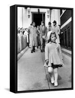 Caroline Kennedy on Her Third Birthday-null-Framed Stretched Canvas