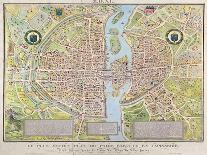 Detail of the Ile De La Cité, from the Map of Paris C. 1540, known as the 'Plan De La…-Caroline Naudet-Framed Giclee Print