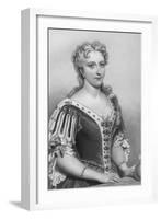 Caroline of Brandenburg-Ansbach (1683-173), Queen Consort of King George Ii, 1851-John Brown-Framed Giclee Print