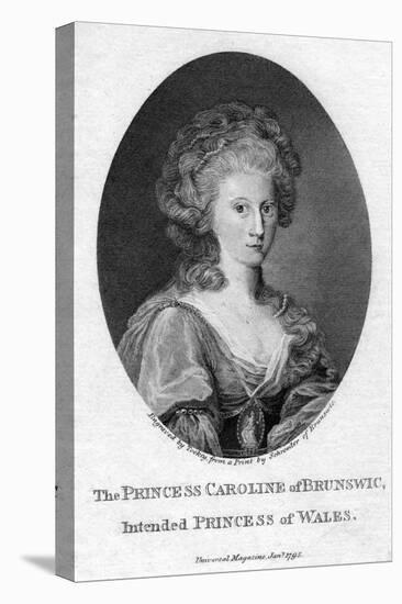 Caroline of Brunswick, Queen Consort of King George IV, 1795-Tookey-Stretched Canvas