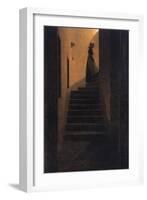 Caroline on the Stairs, 1825-Caspar David Friedrich-Framed Giclee Print