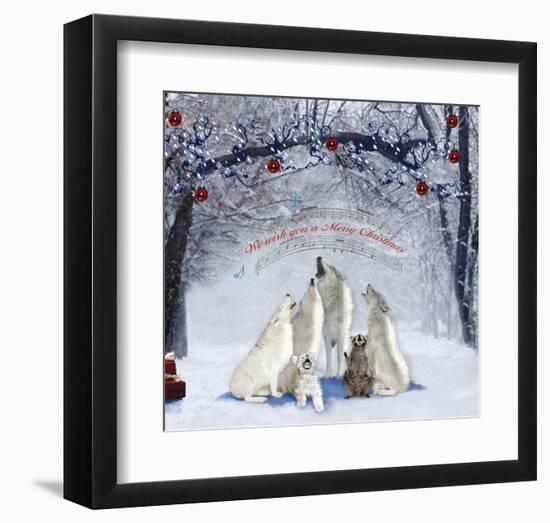 Caroling Wolves-Nancy Tillman-Framed Art Print