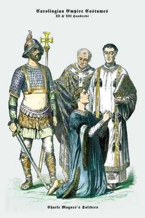 Carolingian Empire Costumes: Charlemagne's Soldiers' Prints | AllPosters.com