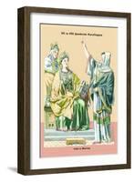 Carolingian Queen, 8th Century-Richard Brown-Framed Art Print