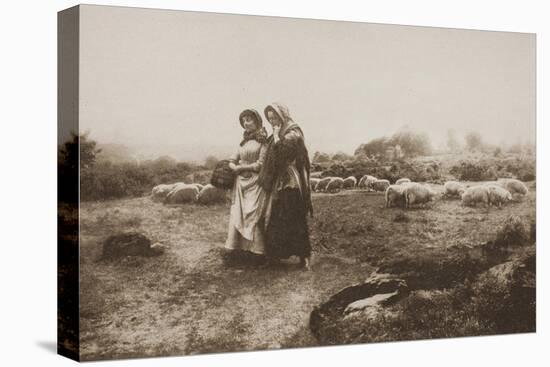 Carolling, 1887, Printed January 1890-Henry Peach Robinson-Stretched Canvas