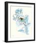 Carols Roses IV Blue-Shirley Novak-Framed Art Print