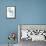 Carols Roses IV Blue-Shirley Novak-Framed Stretched Canvas displayed on a wall