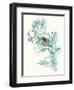 Carols  Roses IV Cerulean-Shirley Novak-Framed Art Print