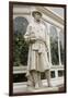 Carolus Linnaeus Statue at Sefton Park Palm House-Michael Nicholson-Framed Premium Photographic Print