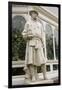 Carolus Linnaeus Statue at Sefton Park Palm House-Michael Nicholson-Framed Premium Photographic Print