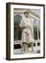 Carolus Linnaeus Statue at Sefton Park Palm House-Michael Nicholson-Framed Photographic Print