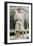 Carolus Linnaeus Statue at Sefton Park Palm House-Michael Nicholson-Framed Photographic Print