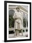 Carolus Linnaeus Statue at Sefton Park Palm House-Michael Nicholson-Framed Photographic Print