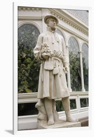 Carolus Linnaeus Statue at Sefton Park Palm House-Michael Nicholson-Framed Photographic Print