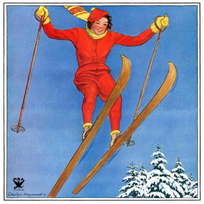 "Woman Ski Jumper,"January 1, 1934