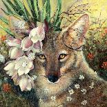 Kit Fox in Coral-Carolyn Schmitz-Framed Art Print