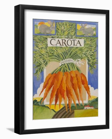 Carota, carrots-Jennifer Abbott-Framed Giclee Print